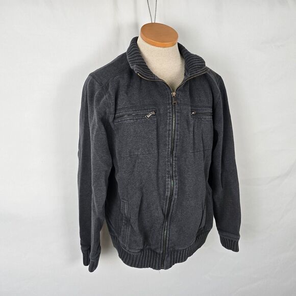 Calvin Klein Jacket Men's Size Large Gray Zip Up Soft Shell Pockets Long Sleeves - Picture 16 of 16